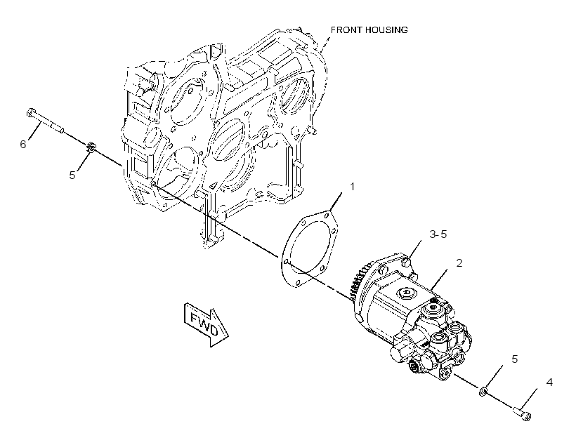 PUMP & MTG GP-BRAKE & HYD FAN 3808104 CAT