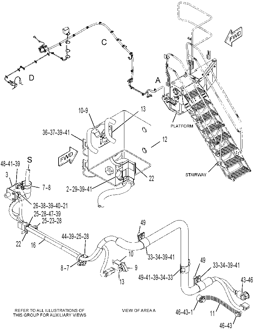 WIRING GP-LADDER 3661409 CAT