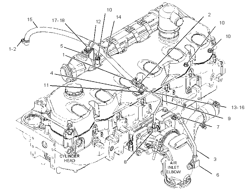LINES GP-TURBOCHARGER 3487920 CAT