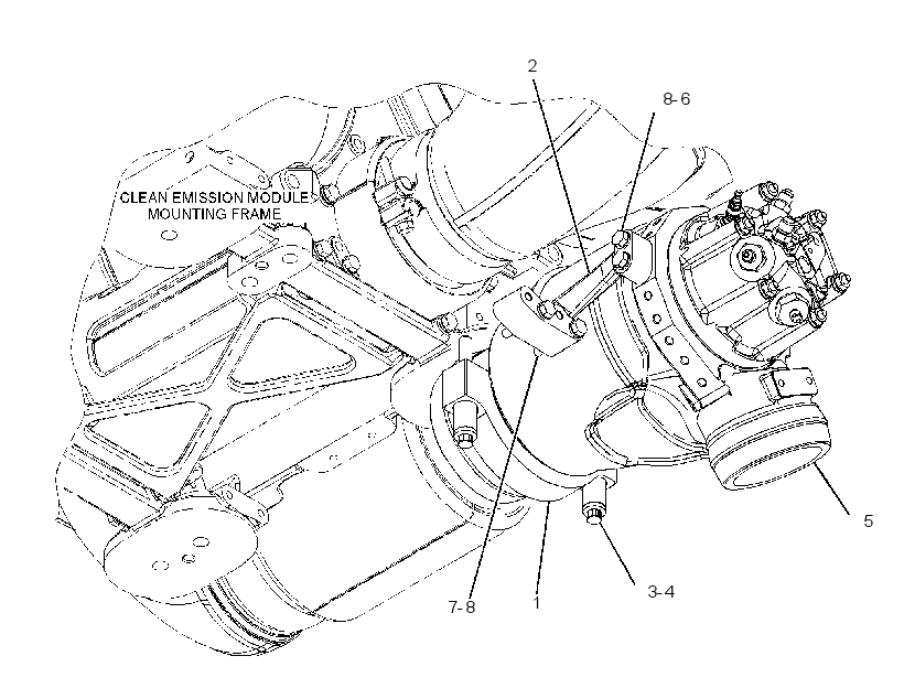 COMBUSTION & MTG GP-EXHAUST 3649026 CAT