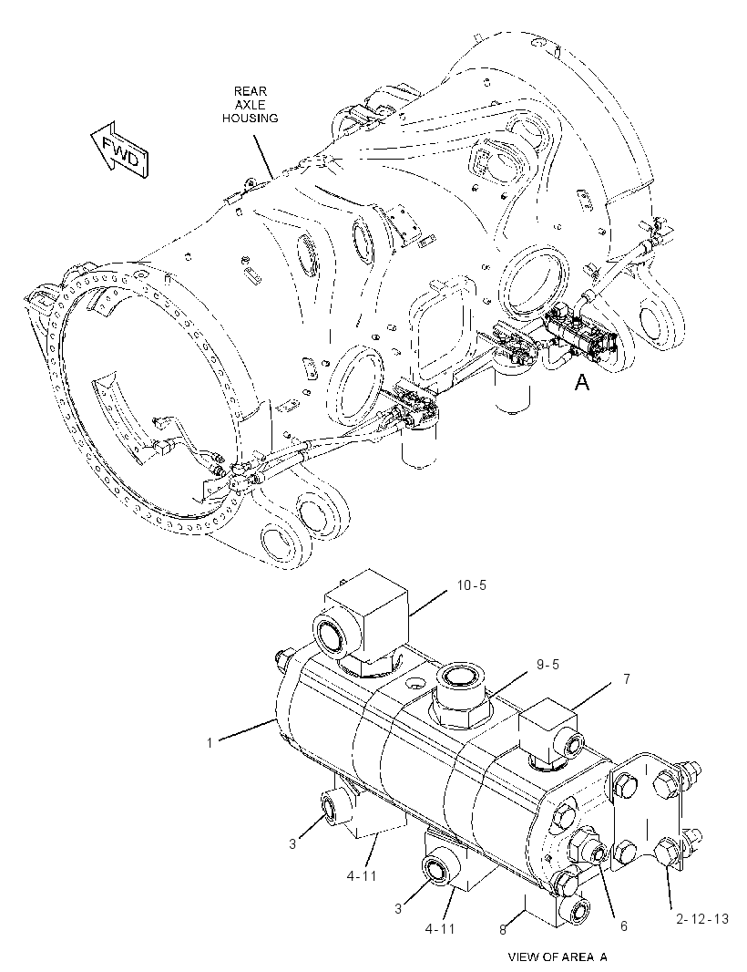 PUMP & MOTOR GP-REAR AXLE LUBE 2801614 CAT