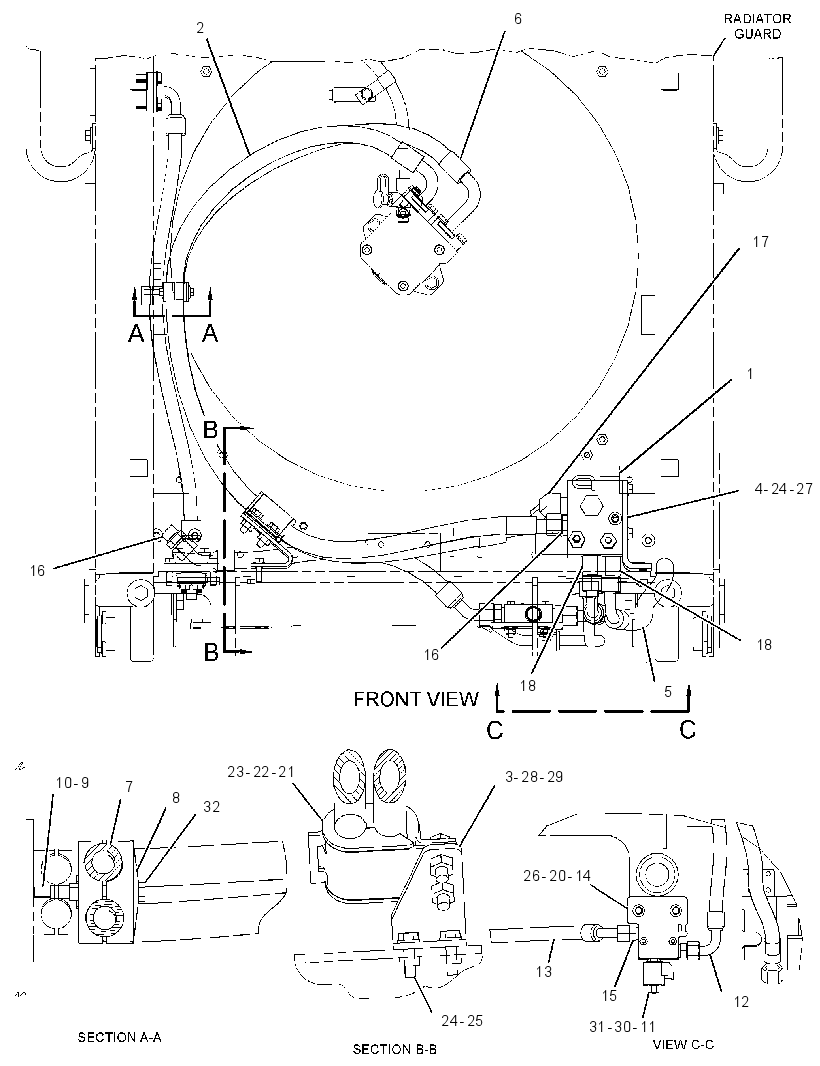 VALVE & MTG GP-HYDRAULIC FAN 4209428 CAT