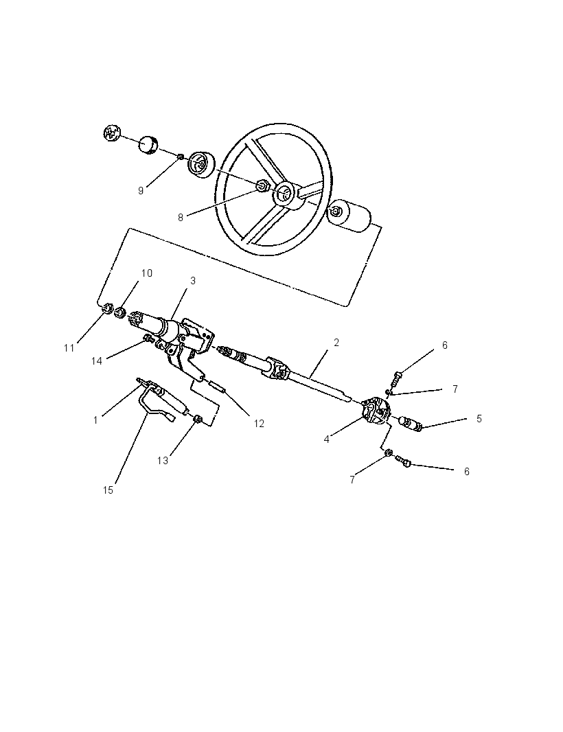 STEERING COLUMN AS 1165556 CAT