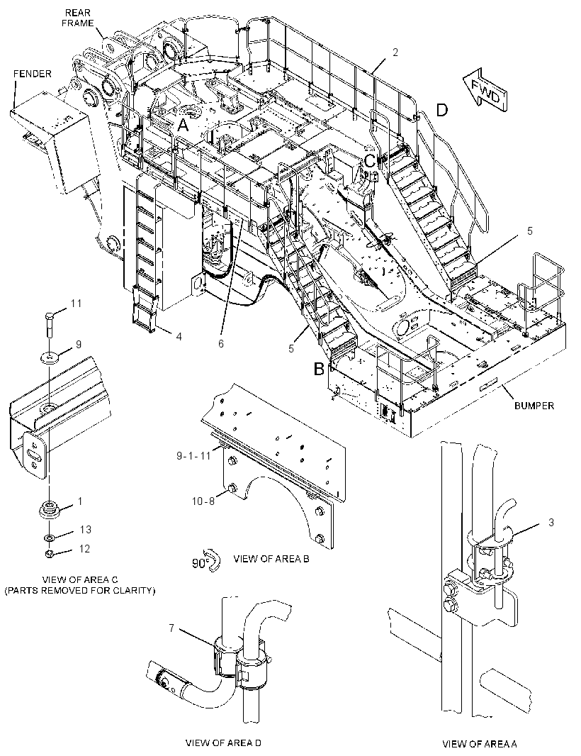 LADDER & WALKWAY GP 3534088 CAT