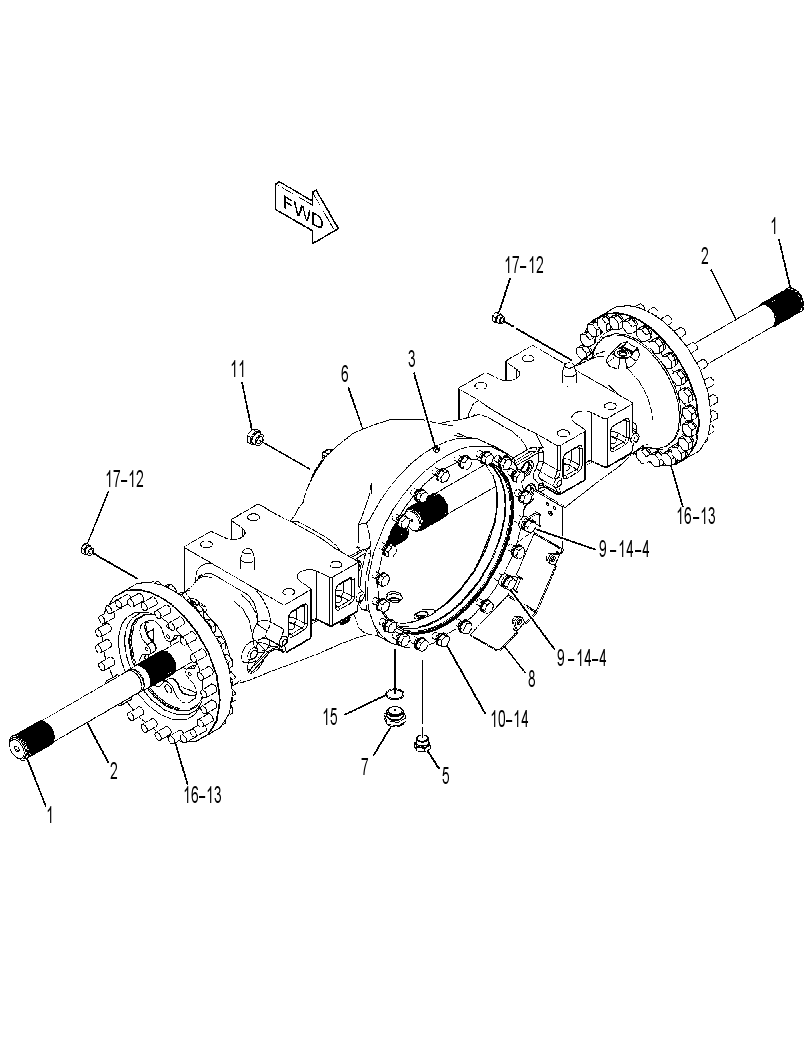 AXLE GP-FIXED 3715144 CAT