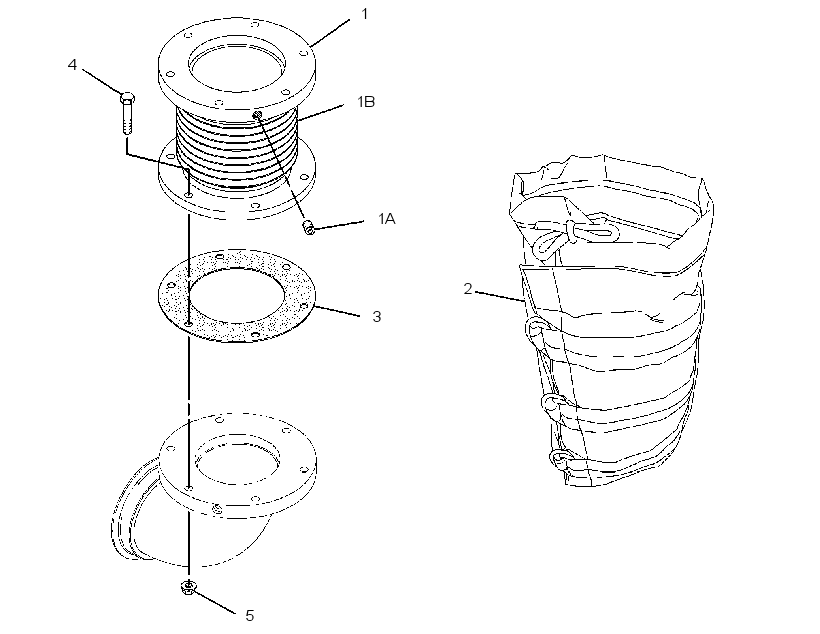 EXHAUST GP-FLEXIBLE 3316219 CAT