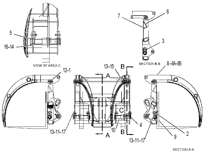 FORK GP-LOG & LUMBER 1653680 CAT