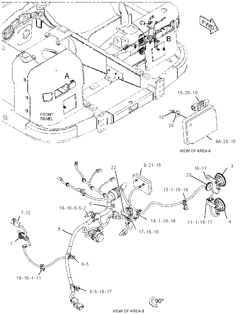 WIRING GP-HOOD 3656370 CAT