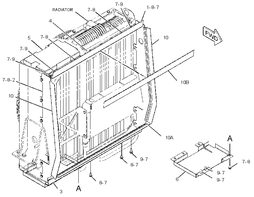BAFFLE GP-RADIATOR 3782949 CAT