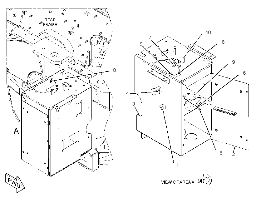ENCLOSURE GP-SERVICE CENTER 3915151 CAT