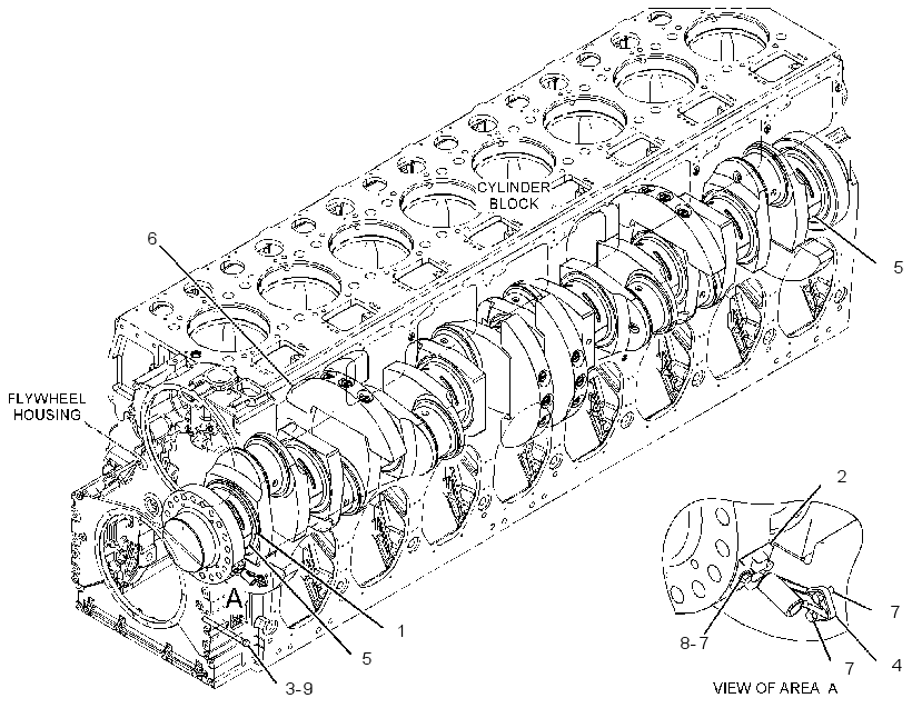 Коленчатый вал 3618848 CAT