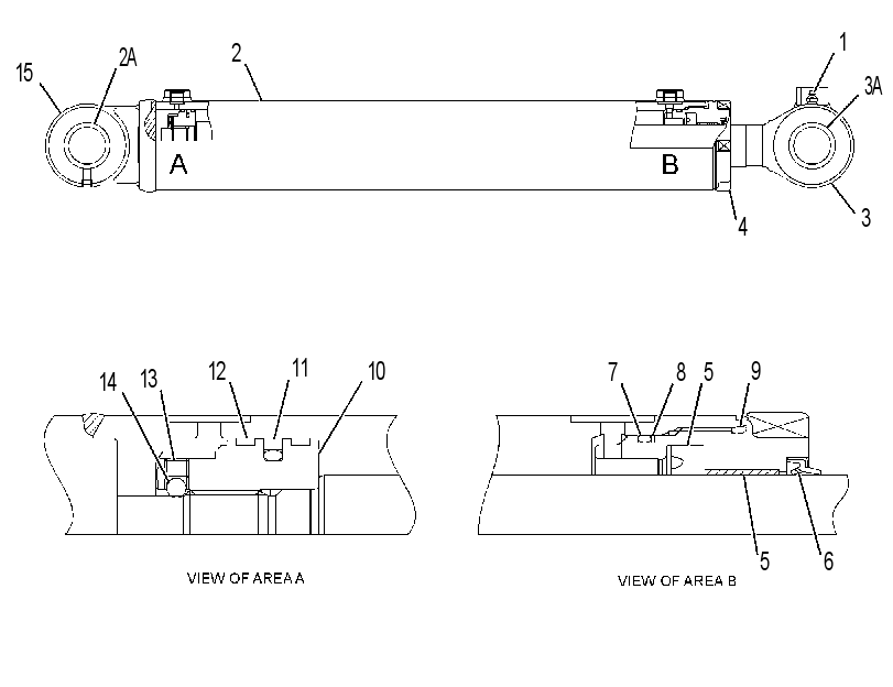 CYLINDER GP-SWING BOOM 3410896 CAT