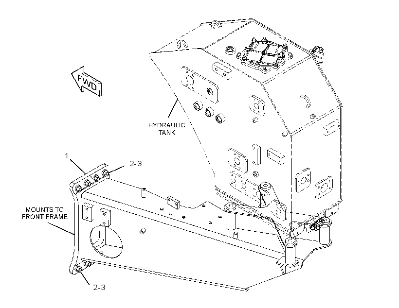 SUPPORT GP-TANK 3299470 CAT