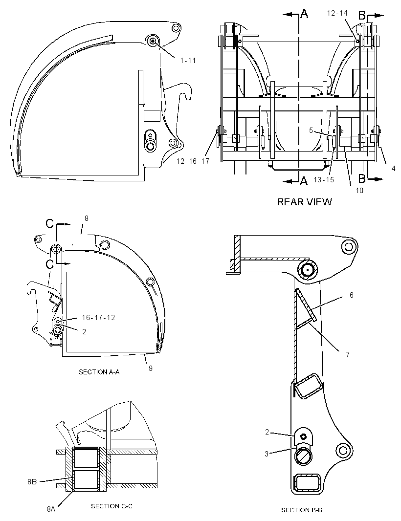 FORK GP-LOG & LUMBER 1548707 CAT