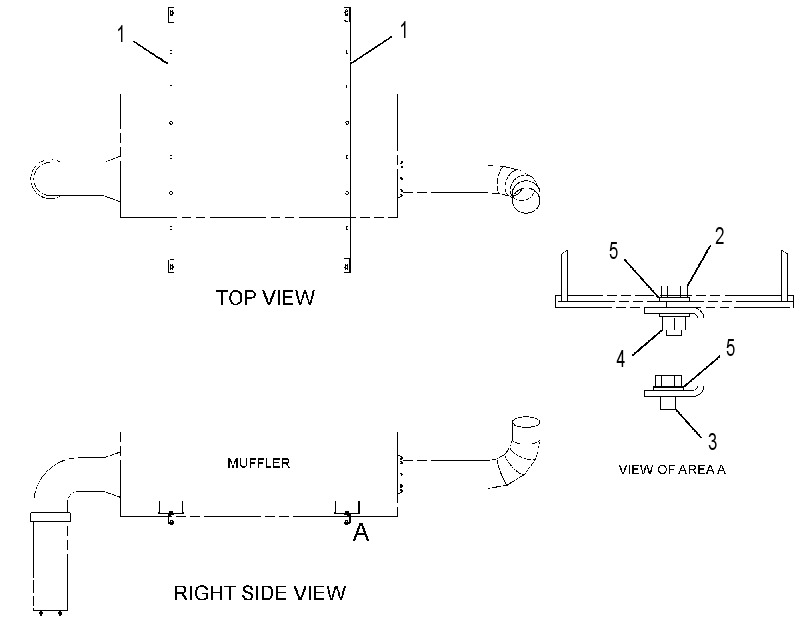 MOUNTING GP-MUFFLER 3869223 CAT