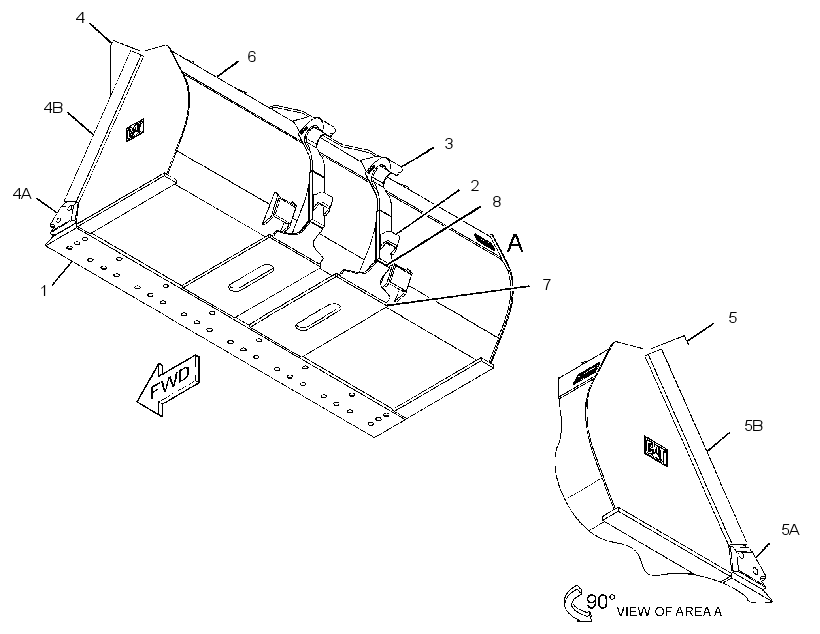 BUCKET AS-PENETRATION 2063430 CAT