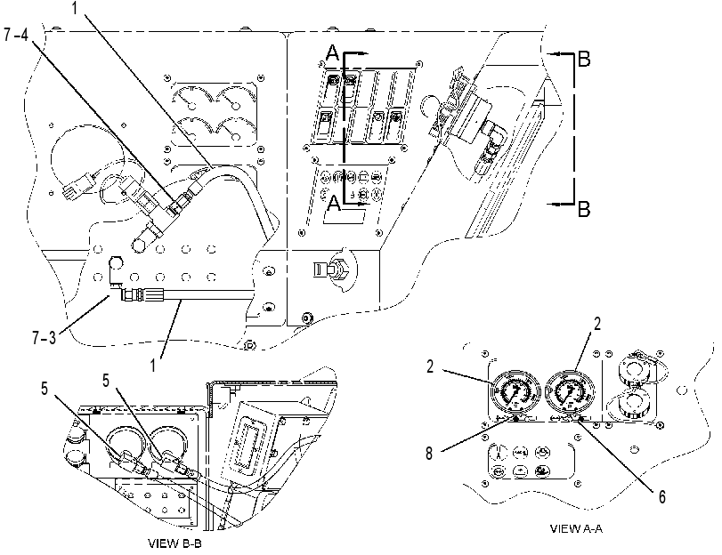 GAUGE & LINES GP-BRAKE PRESS 2914057 CAT