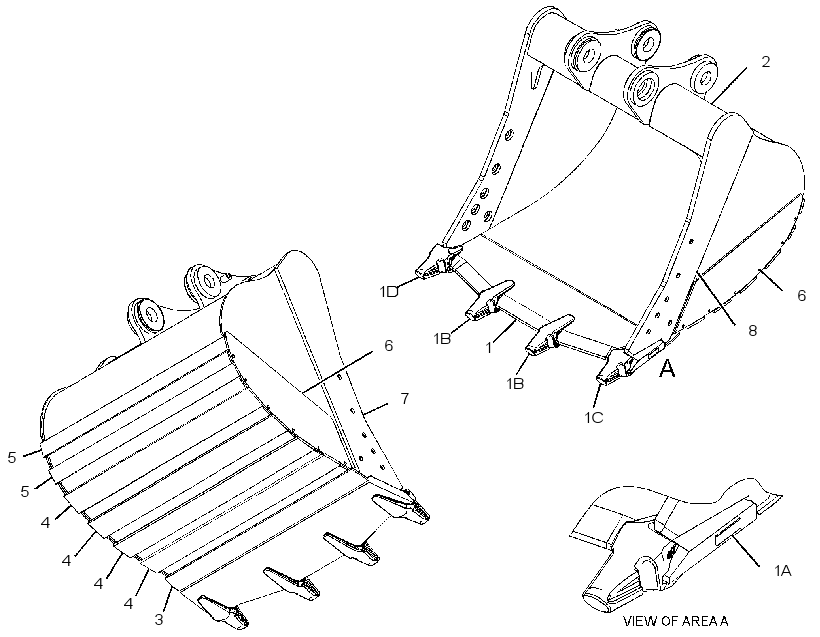 BUCKET AS-SEVERE SERVICE SPADE 4330098 CAT