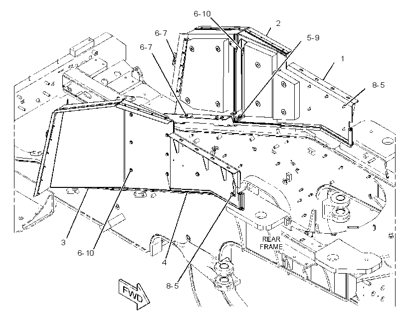 Панель боковая 3990130 CAT