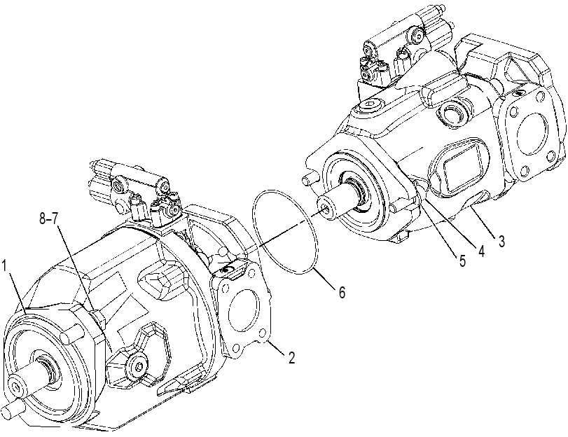 PUMP & MTG GP-IMPL & STEERING 3860546 CAT