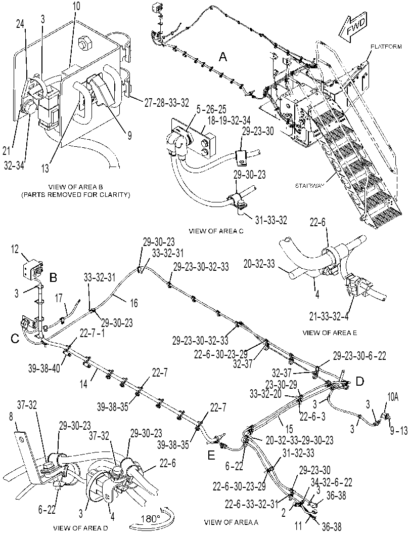 WIRING GP-LADDER 3661402 CAT