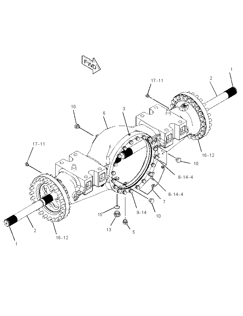 AXLE GP-FIXED 3928077 CAT