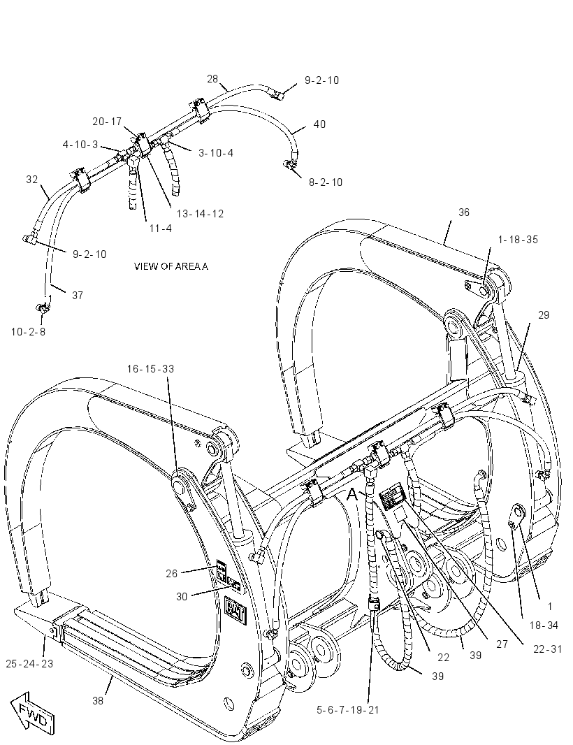 FORK GP-LOG 3984960 CAT