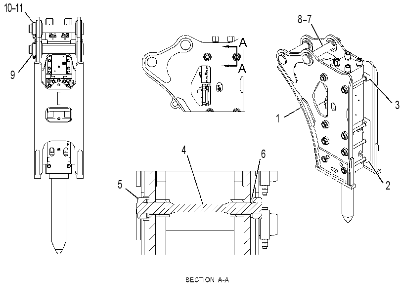 HOUSING GP-HAMMER 4164412 CAT