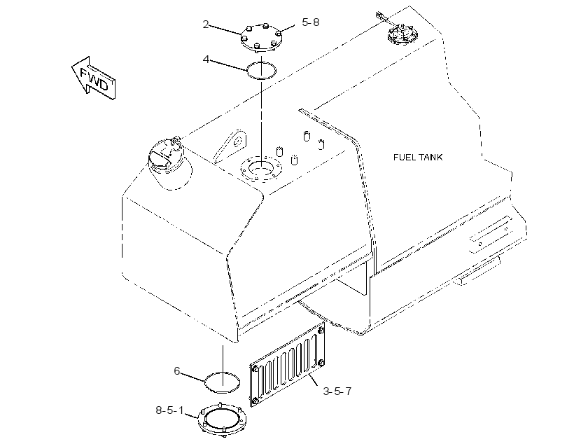 COVER GP-FUEL TANK 3838233 CAT
