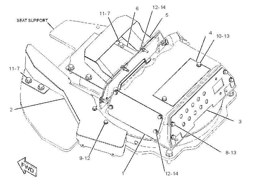 COVER GP-SEAT 3320503 CAT