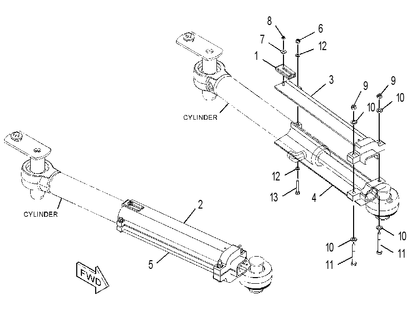 KIT-STEERING CYLINDER GUARD 3874194 CAT