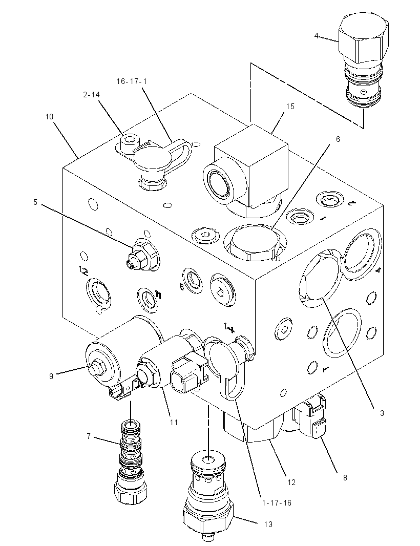 VALVE & MTG GP-BRAKE 3714192 CAT