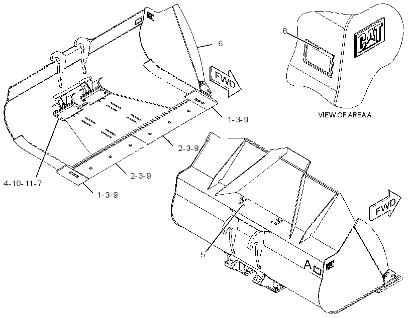 BUCKET GP-COAL 4212907 CAT