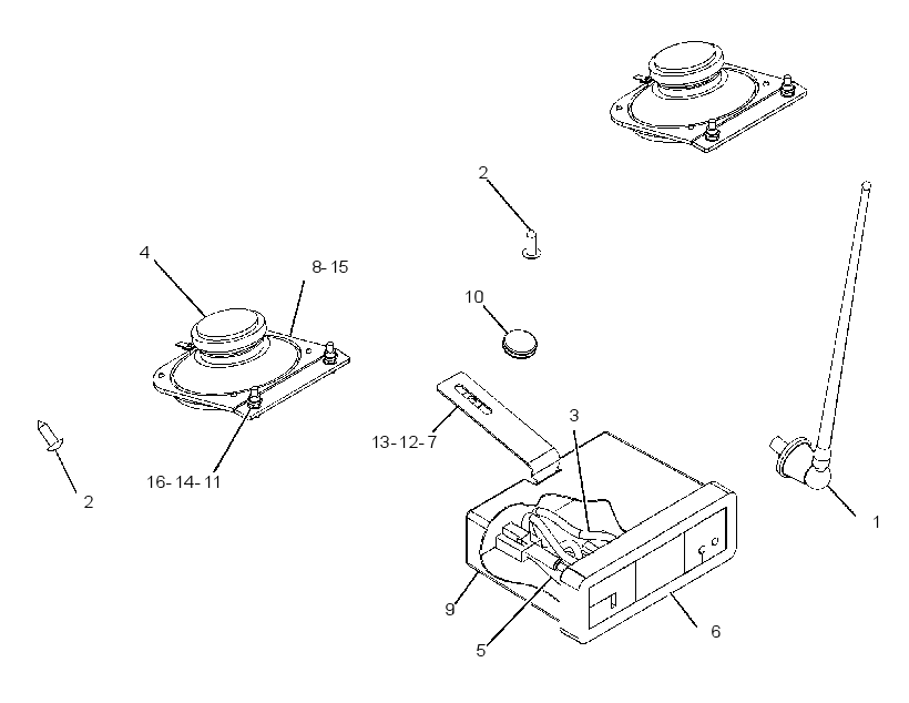 KIT-RADIO 3888283 CAT