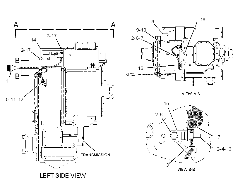 WIRING GP-TRANSMISSION CONTROL 3618467 CAT