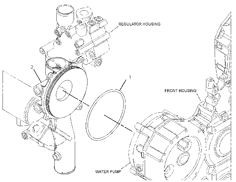 COVER GP-WATER PUMP 3730446 CAT
