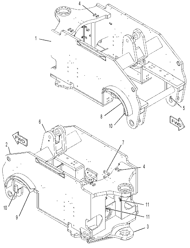 FRAME AS-FRONT 3475207 CAT