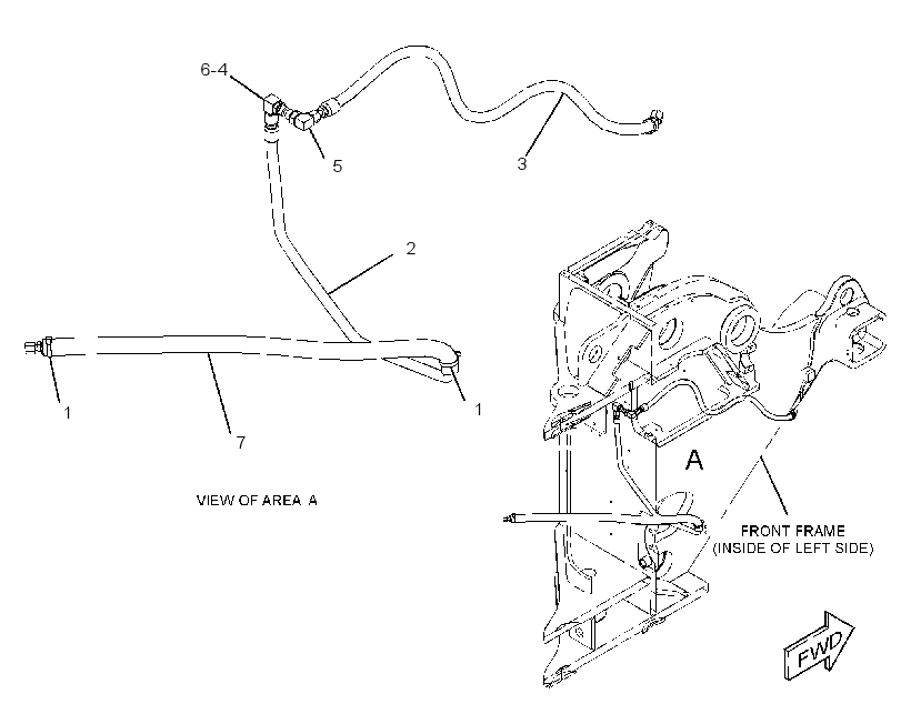 LINES GP-PARKING BRAKE 3859697 CAT
