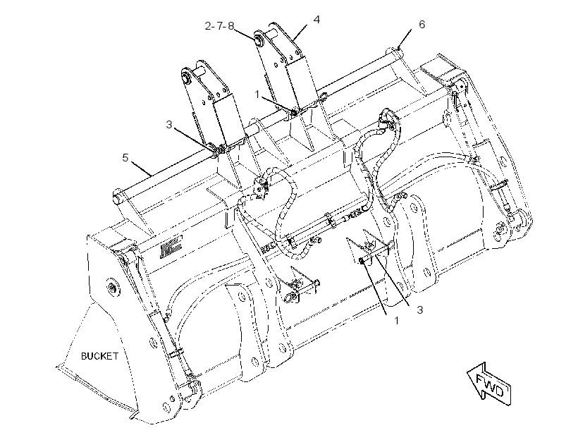 MOUNTING GP-FORK 4234991 CAT