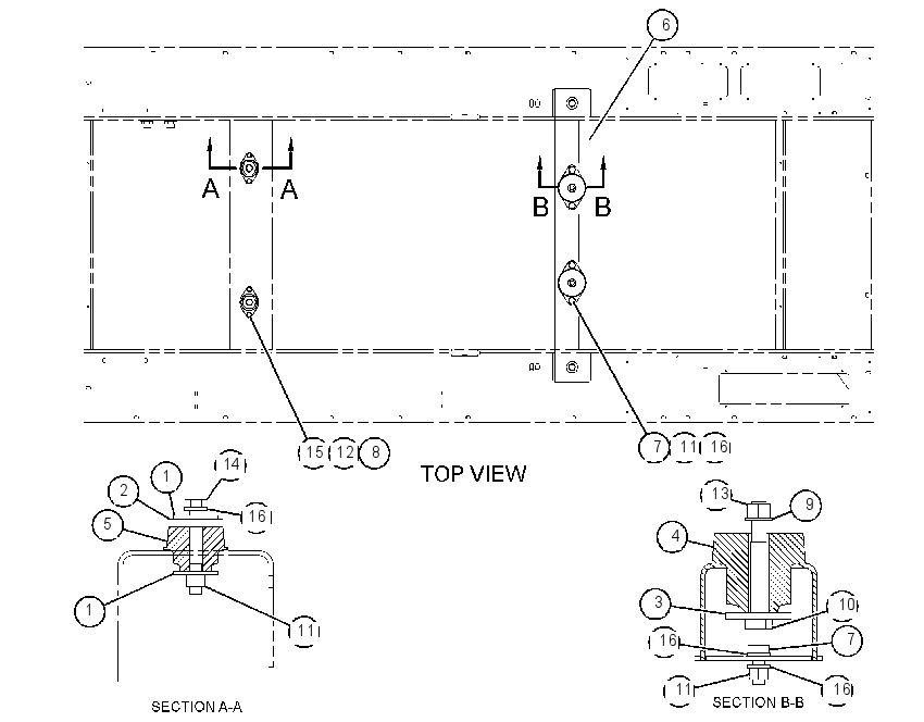 MOUNTING GP-BEAM 2570386 CAT