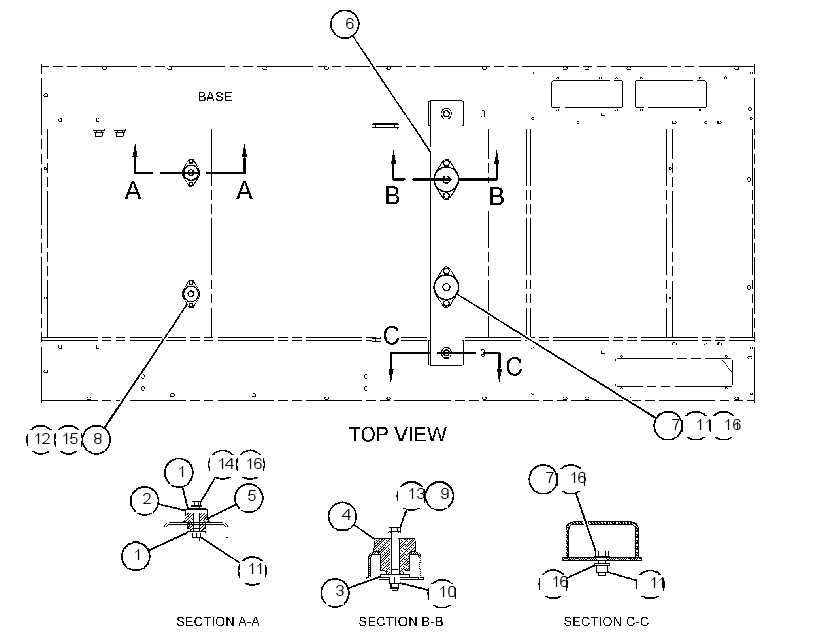 MOUNTING GP-BEAM 2570387 CAT
