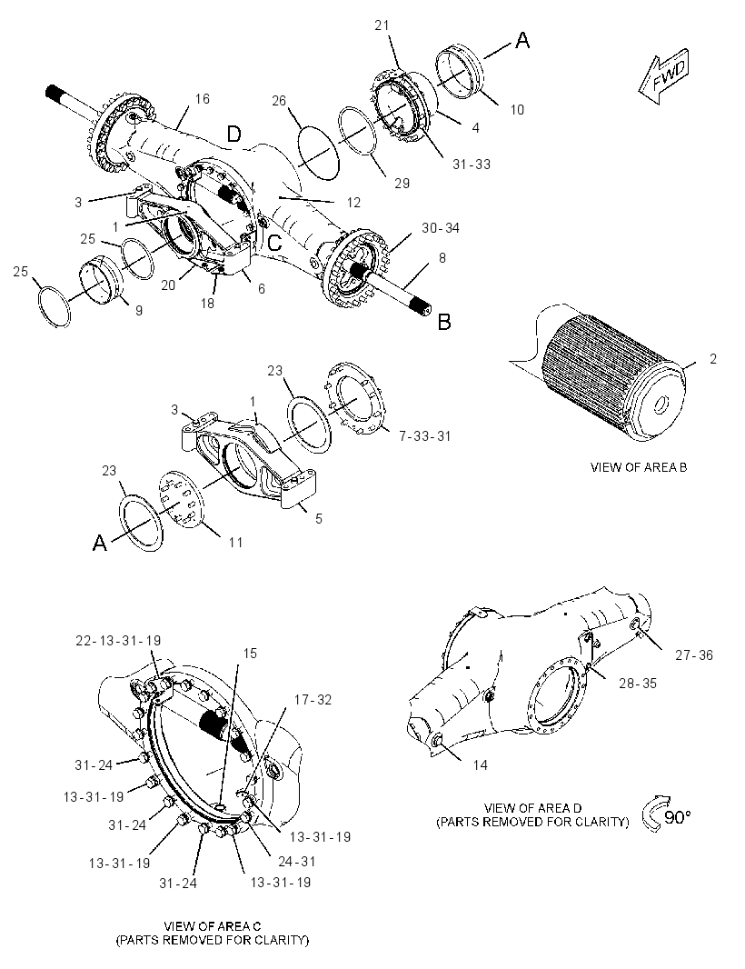 AXLE GP-OSCILLATING 3715146 CAT