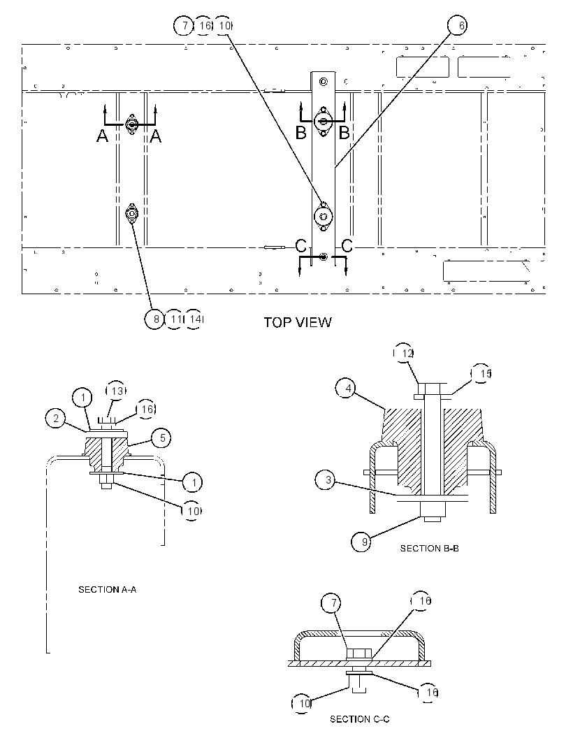 MOUNTING GP-BEAM 2570388 CAT