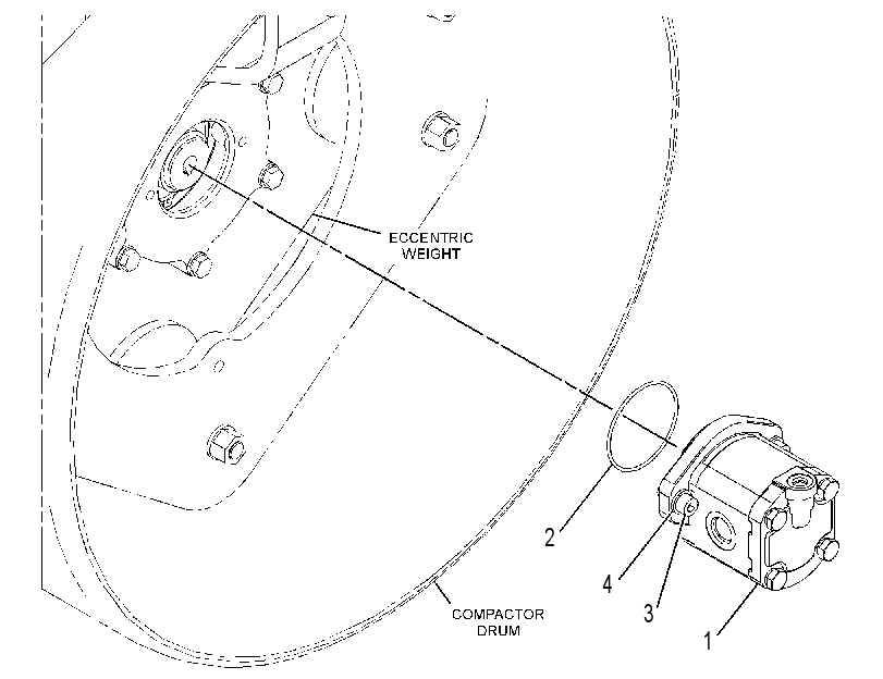 MOTOR & MTG GP-VIBRATORY 3642397 CAT