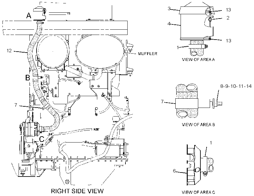 LINES GP-ALTERNATOR AIR 2Q8346 CAT