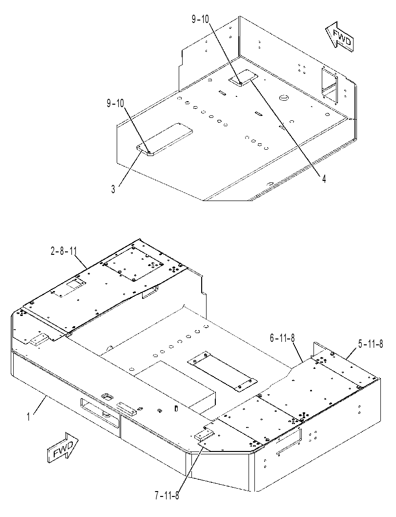 BUMPER GP-REAR 3647676 CAT