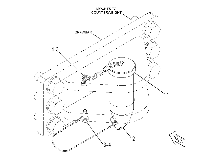 PIN GP-DRAWBAR 1975679 CAT