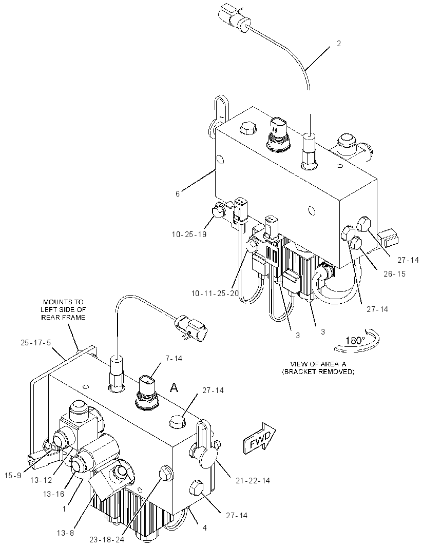 VALVE & MTG GP-BRAKE CONTROL 3800154 CAT