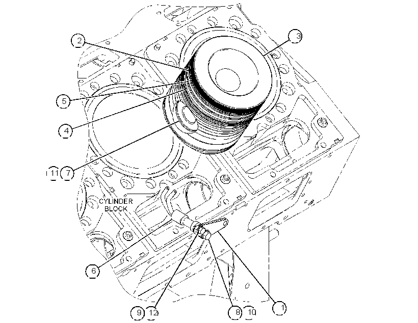 Поршень 3710833 CAT