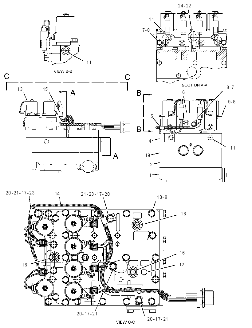 Клапан управления трансмиссией 3Q6243 CAT